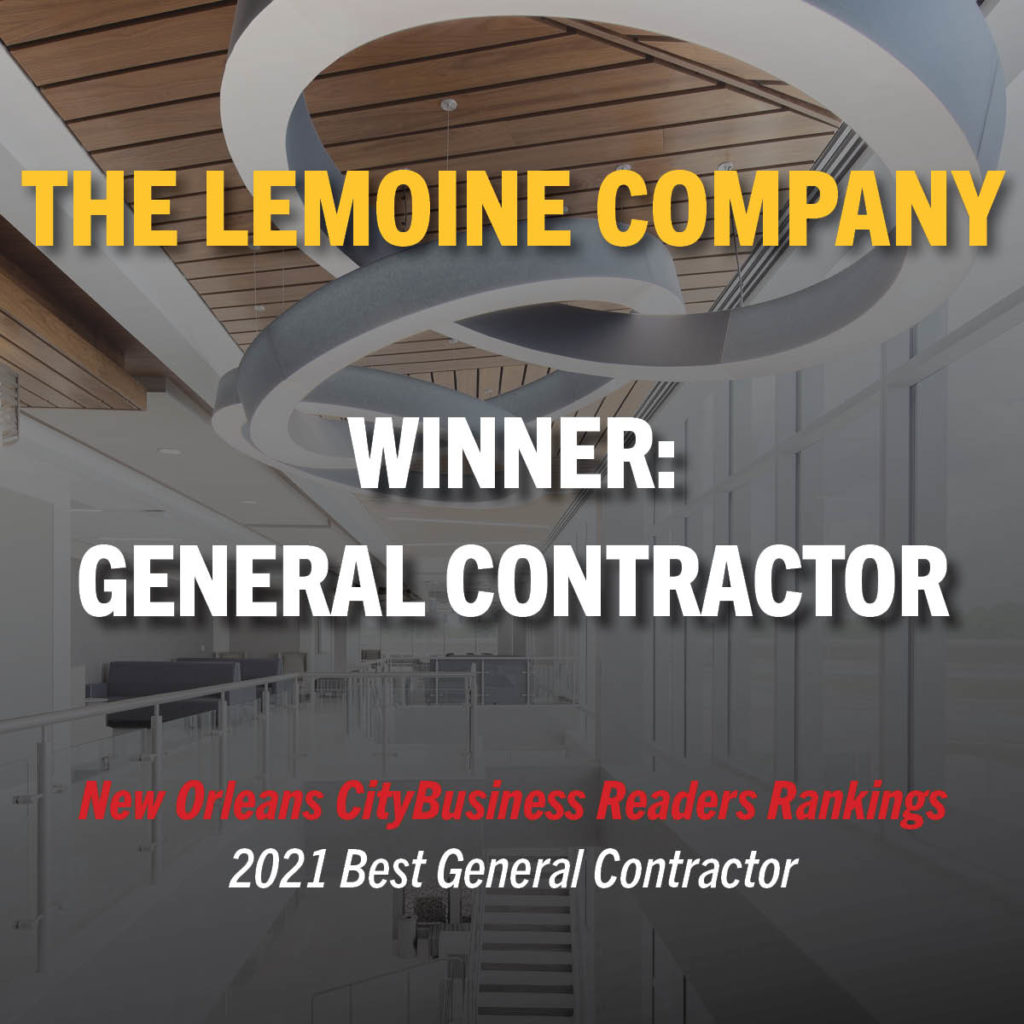 New Orleans CityBusiness Winner Best General Contractor 2021