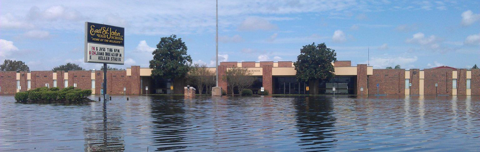 Flooding East St. John High School -2